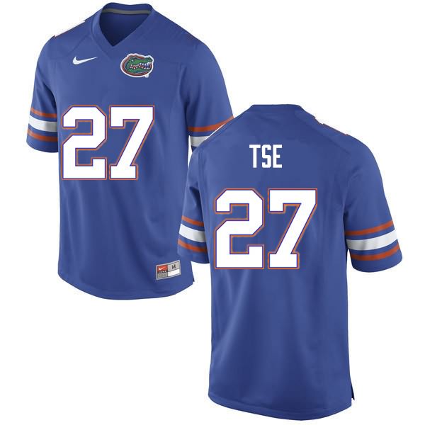 NCAA Florida Gators Joshua Tse Men's #27 Nike Blue Stitched Authentic College Football Jersey EDV6864AZ